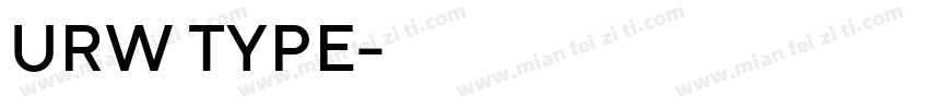 URW TYPE字体转换